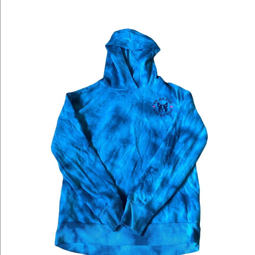 SO Tie Dye Blue Hoodie GIRLS